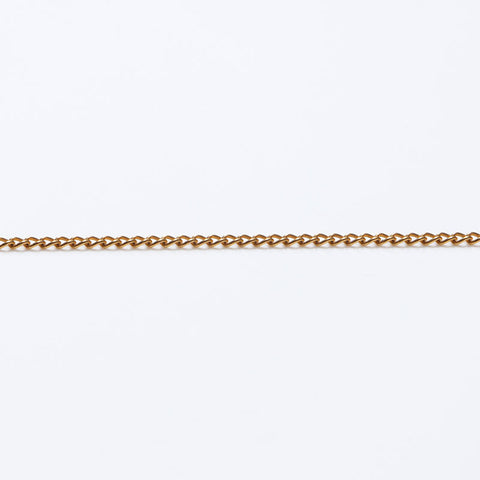 CHANEL 02P Heart Rhinestone COCO Mark 2002 Necklace gold WS14288