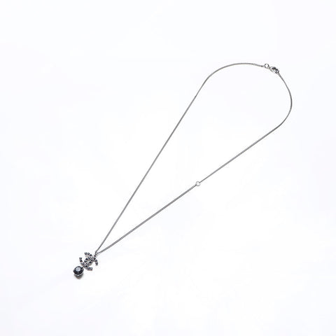 シャネル CHANEL B18S ココマーク ドロップ 2018 ネックレス シルバー WS14298