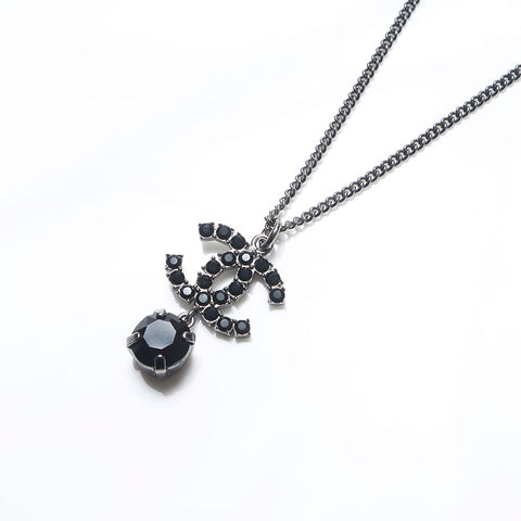 シャネル CHANEL B18S ココマーク ドロップ 2018 ネックレス シルバー WS14298