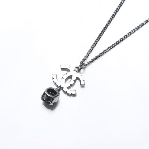 シャネル CHANEL B18S ココマーク ドロップ 2018 ネックレス シルバー WS14298