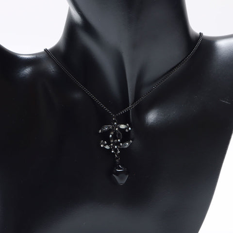 CHANEL B12A COCO Mark 2012 Necklace Silver WS14299