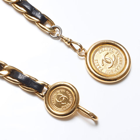 シャネル CHANEL チェーン ベルト ゴールド WS14301