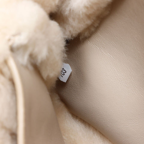 PRADA Sheepfur Mini Handbag beige WS14304