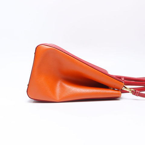 プラダ PRADA サフィアーノ 2way ハンドバッグ レッド WS14305