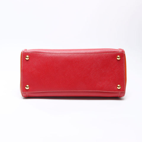 プラダ PRADA サフィアーノ 2way ハンドバッグ レッド WS14305