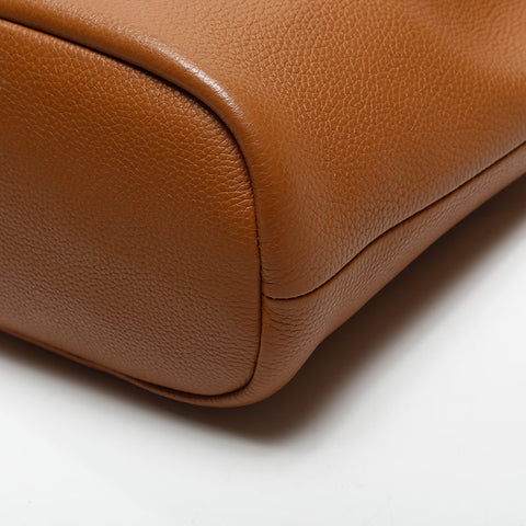プラダ PRADA 巾着 レザー 2way ヴィッテロダイノ ショルダーバッグ ブラウン WS14307