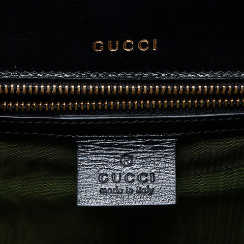 グッチ GUCCI ロゴ レザー ショルダーバッグ ブラック WS14309
