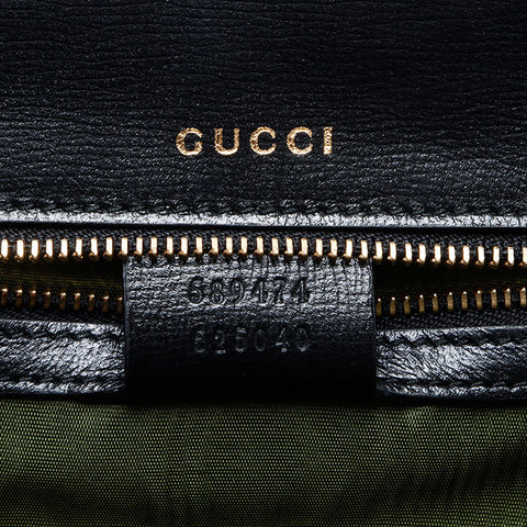 グッチ GUCCI ロゴ レザー ショルダーバッグ ブラック WS14309