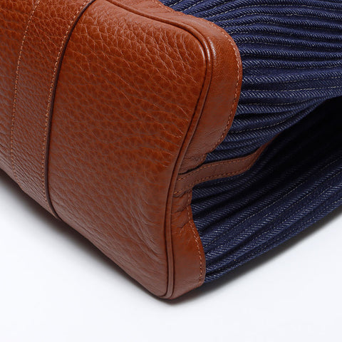 エルメス HERMES ◽️L刻印 2015年 ガーデンパーティトートバッグ ハンドバッグ ネイビー WS14312