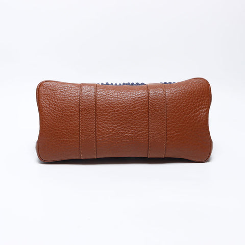 エルメス HERMES ◽️L刻印 2015年 ガーデンパーティトートバッグ ハンドバッグ ネイビー WS14312