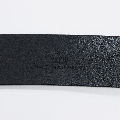 GUCCI Interlocking GG buckle belt black WS14314