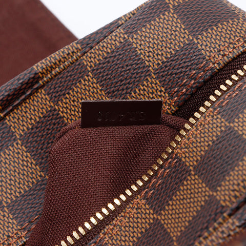 LOUIS VUITTON Naviglio Damier 2008 Shoulder Bag Brown WS14319