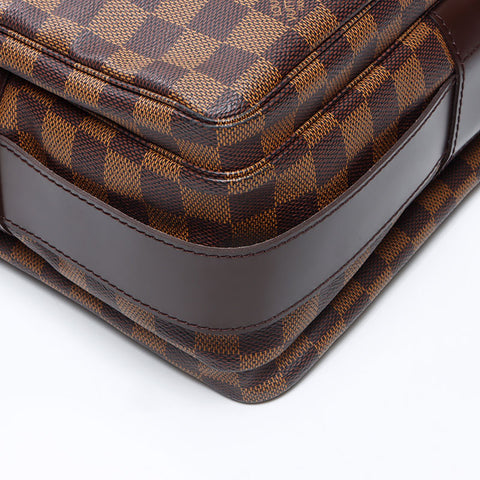 LOUIS VUITTON Naviglio Damier 2008 Shoulder Bag Brown WS14319