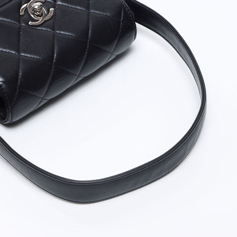 CHANEL Matelasse Lambskin No.5 Handbag black WS14320