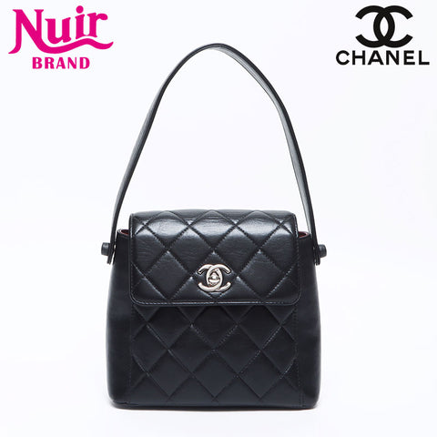 CHANEL Matelasse Lambskin No.5 Handbag black WS14320