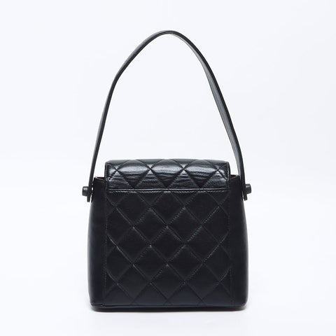 CHANEL 马特拉斯小羊皮 No.5 手提包 黑色 WS14320