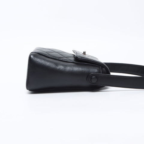 CHANEL Matelasse Lambskin No.5 Handbag black WS14320
