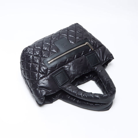 シャネル CHANEL 17番台 コココクーン ナイロン 2012-2013 トートバッグ ブラック WS14323