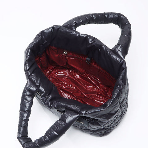 シャネル CHANEL 17番台 コココクーン ナイロン 2012-2013 トートバッグ ブラック WS14323