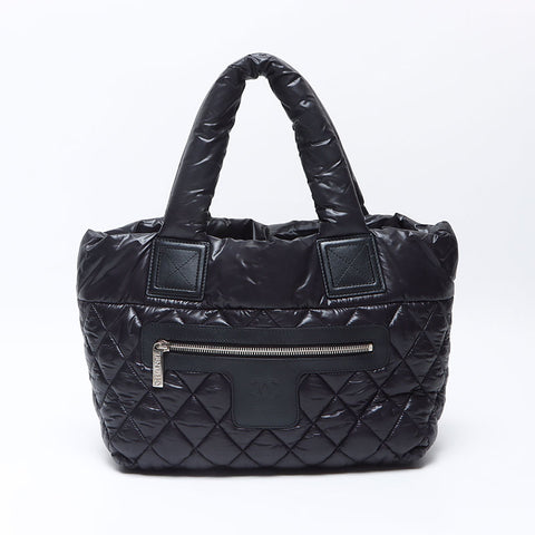 シャネル CHANEL 17番台 コココクーン ナイロン 2012-2013 トートバッグ ブラック WS14323