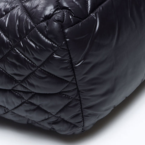 シャネル CHANEL 17番台 コココクーン ナイロン 2012-2013 トートバッグ ブラック WS14323
