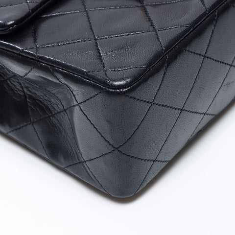 シャネル CHANEL ミニマトラッセ チェーン 1番台 1989-1991年 ラムスキン ショルダーバッグ ブラック WS14326