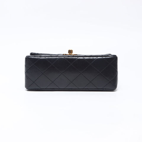 シャネル CHANEL ミニマトラッセ チェーン 1番台 1989-1991年 ラムスキン ショルダーバッグ ブラック WS14326