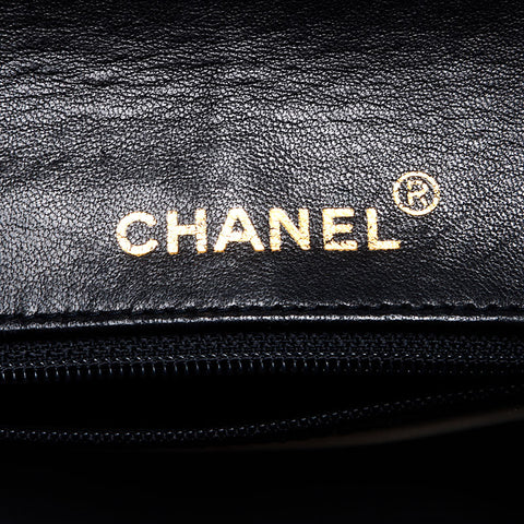 シャネル CHANEL ミニマトラッセ ラムスキン 1番台 1989-1991 チェーン ショルダーバッグ ブラック WS14329
