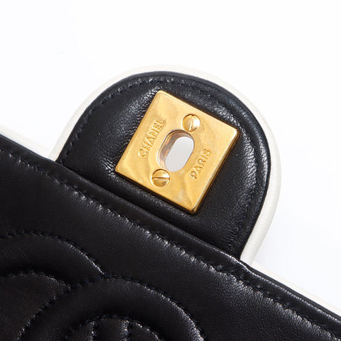 シャネル CHANEL ミニマトラッセ ラムスキン 1番台 1989-1991 チェーン ショルダーバッグ ブラック WS14329
