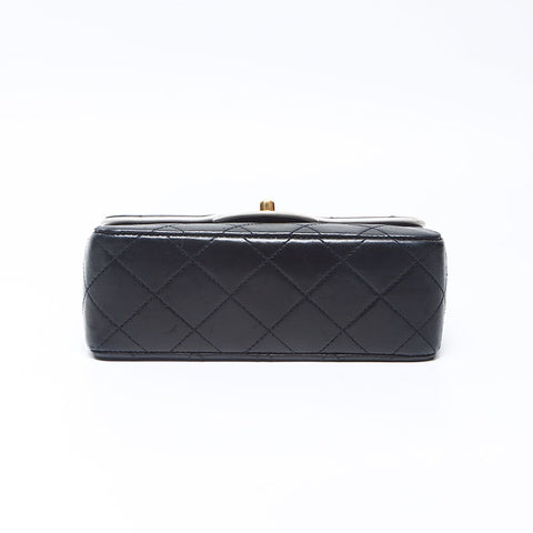 シャネル CHANEL ミニマトラッセ ラムスキン 1番台 1989-1991 チェーン ショルダーバッグ ブラック WS14329