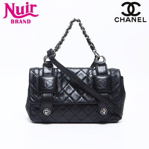 CHANEL No. 11 2006-2008 In the Mix Shoulder Bag black WS14330