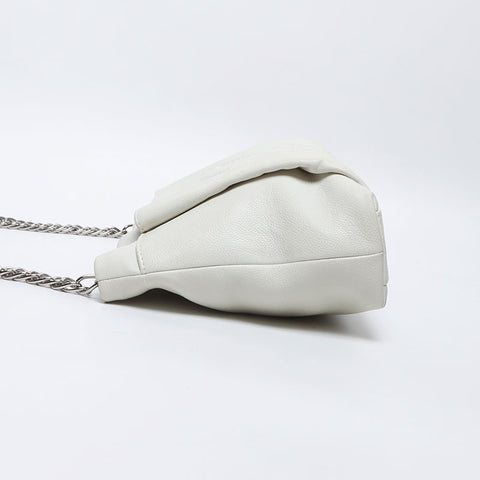 シャネル CHANEL タイムレス チェーン ココマーク キャビアスキン 12番台 2008-2009 ショルダーバッグ ホワイト WS14333