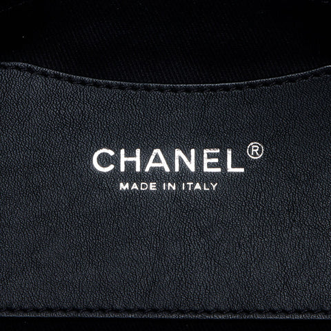 CHANEL No. 16 2012 Canvas Chain COCO Mark Shoulder Bag black WS14334