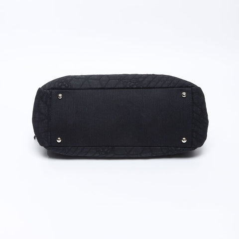 CHANEL No. 16 2012 Canvas Chain COCO Mark Shoulder Bag black WS14334