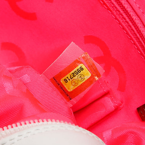 CHANEL Cambon Line 小羊皮旋扣 No. 9 2004-2005 单肩包 白色 WS14335