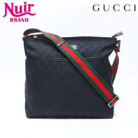 GUCCI GG canvas Shoulder Bag black WS14338