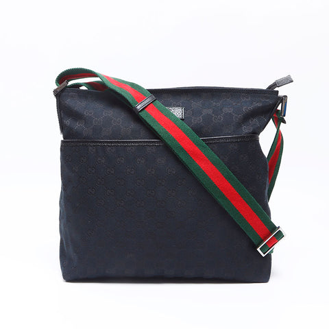 GUCCI GG canvas Shoulder Bag black WS14338