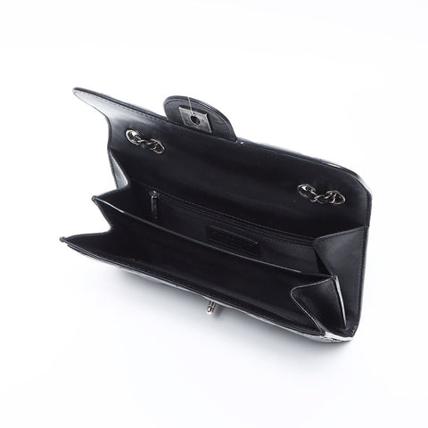 CHANEL Matelasse Gunmetal 18th series 2013-2024 Shoulder Bag black WS14341