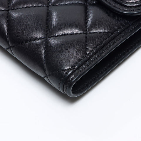 CHANEL Matelasse Gunmetal 18th series 2013-2024 Shoulder Bag black WS14341