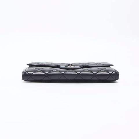 CHANEL Matelasse Gunmetal 18th series 2013-2024 Shoulder Bag black WS14341