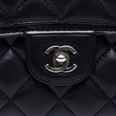 CHANEL Matelasse Gunmetal 18th series 2013-2024 Shoulder Bag black WS14341
