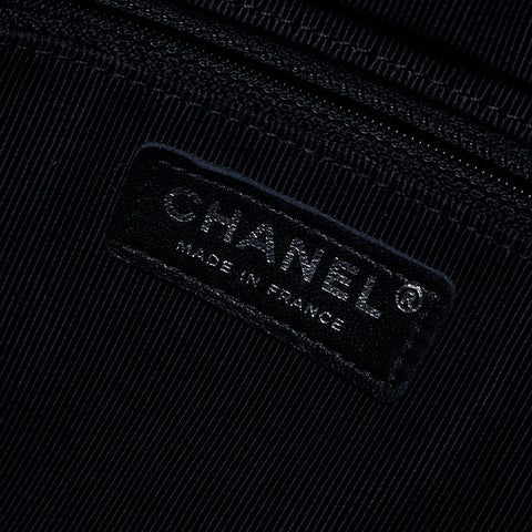 CHANEL 2017年第25系列拼布链条手提包黑色 WS14344
