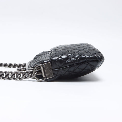 CHANEL 21st 系列 2015-2016 链条钱包 皮革单肩包 黑色 WS14350