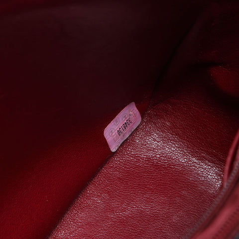 CHANEL No. 3 1994-1996 Mademoiselle Lambskin Top Handle Handbag black WS14351