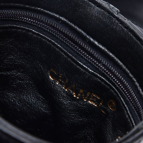 CHANEL Vanity Ramskey Shoulder Bag black WS14353