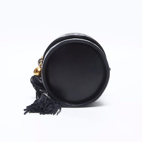 CHANEL Vanity Ramskey Shoulder Bag black WS14353