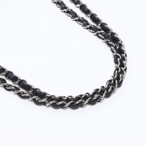 シャネル CHANEL 15番台 ダブルフラップ マトラッセ ラムスキン 25cm 2011 ショルダーバッグ ブラック WS14354