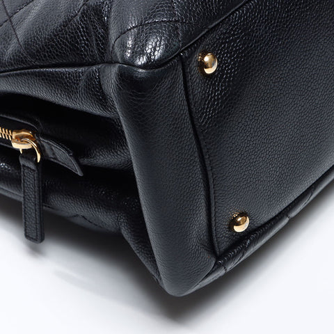 シャネル CHANEL 19番台 キャビアスキン ココマーク 2013 ショルダーバッグ ブラック WS14359