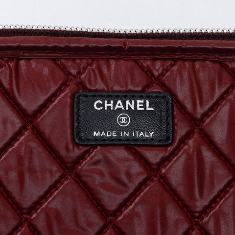 CHANEL No. 17 2012-2013 Christmas Limited Edition Nylon Laptop PC Case Clutch bag black WS14361