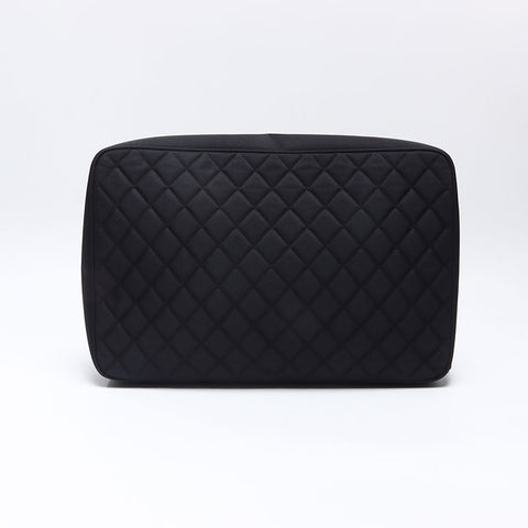 CHANEL No. 17 2012-2013 Christmas Limited Edition Nylon Laptop PC Case Clutch bag black WS14361